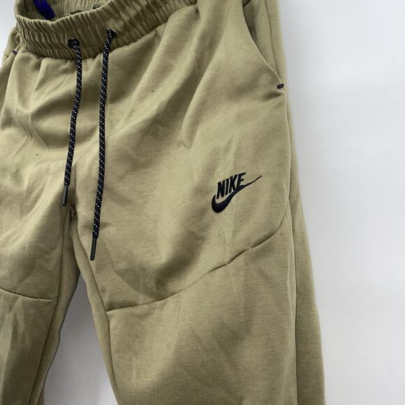 Nike Mens Green Sportswear Tech Fleece Slim Fit Tapered Jogger Pants Size M - Picture 2 of 12